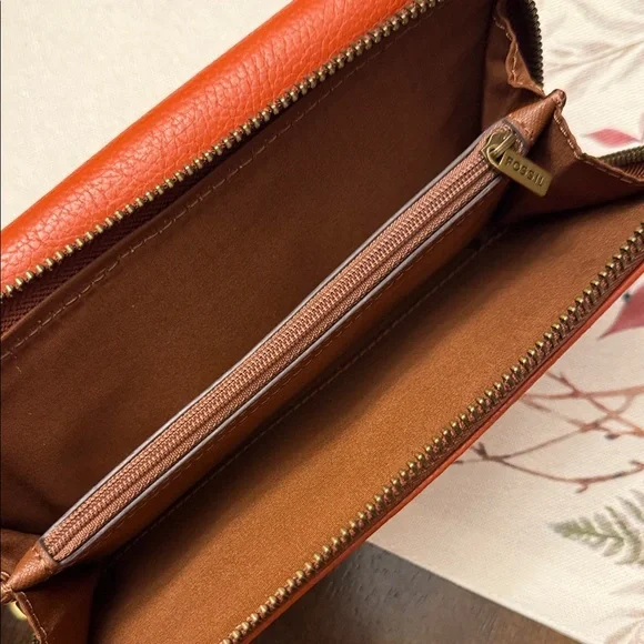 Fossil Women's Bold Orange Tote and Wallet ❤️FINAL SALE❤️ - Picture 9 of 9